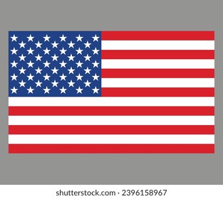 Free vector illustration of usa flag