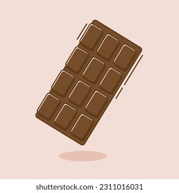 Free vector illustrations chocolate cartoon with isolated layer that can be easy to use.