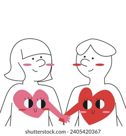 Free vector illustrations of valentines