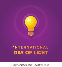 Free Vector International day of light Illustration