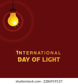Free Vector International day of light Illustration