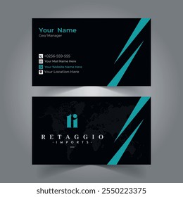 Free Vector International Modern Businees card design