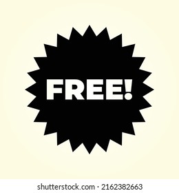 Kostenloses Design des Vektorschild-Aufklebers. Werbung und Werbung.