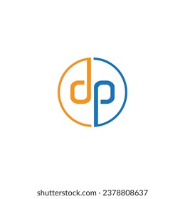 Free vector letter dp logo icon design