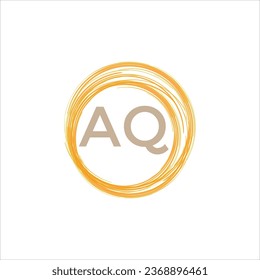 Free vector letter logo AQ modern logo design