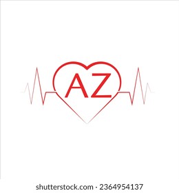 Free vector letter logo Az modern logo design