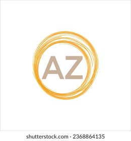 Free vector letter logo AZ modern logo design