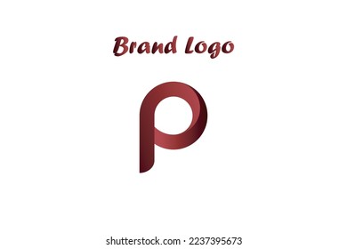 Free vector letter p logo. corporate business technology logo