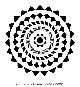 Free vector lineal mandala background.