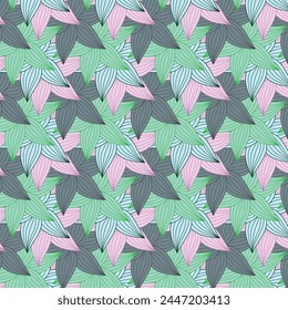 Free vector linear seamless abstract geometric pattern