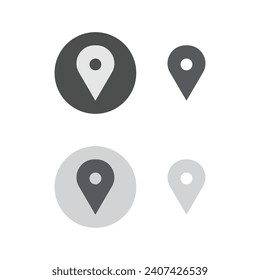 Diseño de icono de ubicación de vector libre