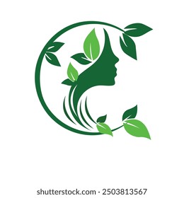 Diseño de logotipo de Vector gratis. Vector de gradiente de logotipo. Plantilla de Vector del logotipo de la belleza natural. Logo del negocio 