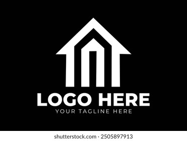 Logotipo de Vector gratuito para soluciones inmobiliarias para el hogar que es una solución para el hogar.
