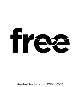 free vector logo. wing and bird logo.