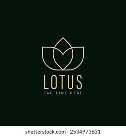 diseño de logotipo de Lotus de Vector gratis
