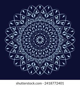 freier Vektorluxus arabischer Mandala-Design 