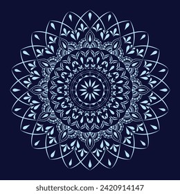 free vector luxury arabic mandala design 
