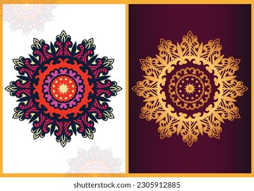 Free vector luxury geometric ornament colorful mandala design