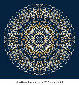 free vector luxury Graphic Art colored arabic mandala design  