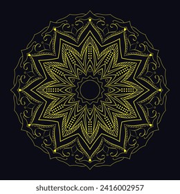 free vector luxury indian mandala design 