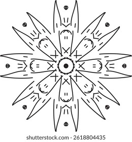Free Vector Mandala White Background . geometric and decorative mandala for print, poster, book cover, brochure, flyer, banner