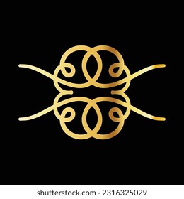 Free vector mini ornaments retro classic vintage gold color with black background editable for your needs,web,design,print, poster free vector image