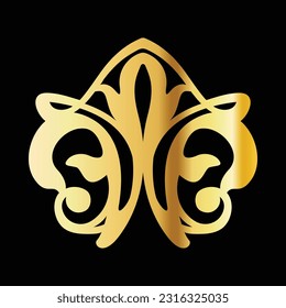 Free vector mini ornaments retro classic vintage gold color with black background editable for your needs,web,design,print, poster free vector image