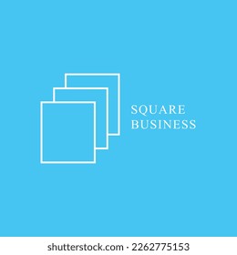 Free vector minimal square logo concept