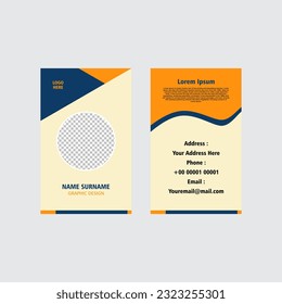 free vector minimalist and attractive identity card design

