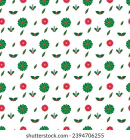 Free vector mistletoe in different sizes pattern