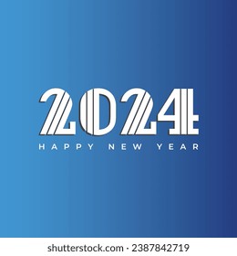 Kostenlose Vektorgrafik modern 2024 Hintergrund-Design, Vektorgrafik
