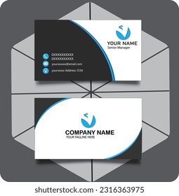 Diseño de tarjetas de visita en blanco y negro para vectores libres