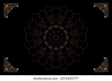 Free vector modern luxury mandala background