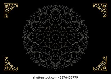 Free vector modern luxury mandala background