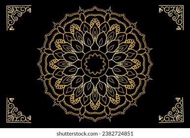 Free vector modern luxury mandala background