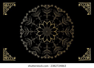 Free vector modern luxury mandala background