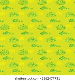 Free vector modern set of hand drawn patterns for oktoberfest design