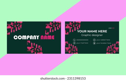 Free vector modern visit card template