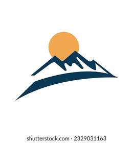 Free vector mountain logo template design