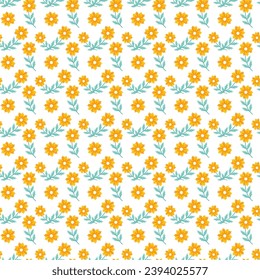 Free vector multicolor flowers pattern background
