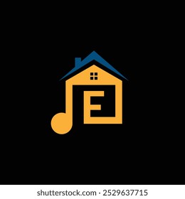 Free Vector Music Home Logo With Letter E