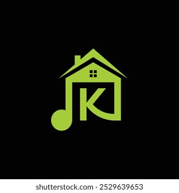 Free Vector Music Home Logo With Letter K