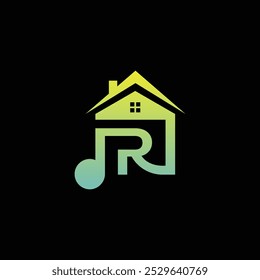 Free Vector Music Home Logo With Letter R