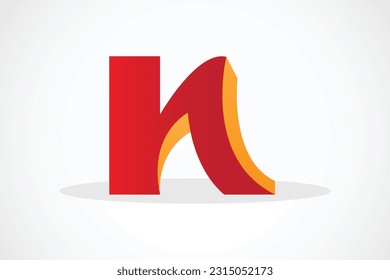 Diseño de plantilla de vector N libre