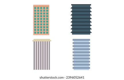 Free vector office building set. Office building pack