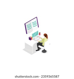 Iconos de brillo isométrico libre de aprendizaje en línea vectorial conjunto de tutoriales para cursos de audio en línea de educación a distancia aislados1