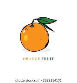Free vector orange fruit food design