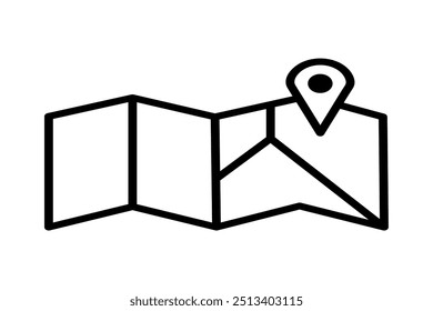 free vector outline map icon