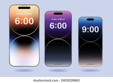 Free Vector Phone vector Mockup, Mobile screen, smartphone