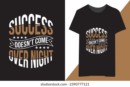 Free vector positive lettering nothing great ever came that easy and typography background